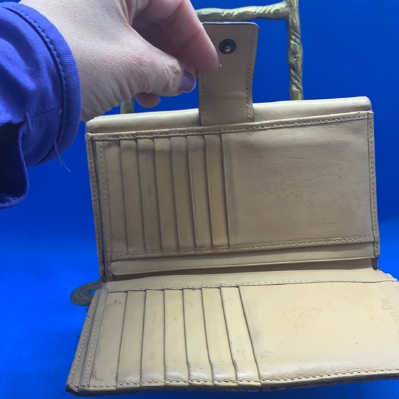 DIOR Trotter Logo Print Canvas Brown w Gold Accent Dior vintage wallet serial # - Picture 4 of 11